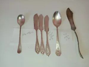 Lot Of 5 Vintage Silver Plate Silverware 1847 & 1881 Rogers A1, WB Mfg. Marked - Picture 1 of 9