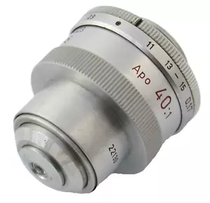 LEICA Leitz microscopio lente microscopio objetivo APO 40x 40:1 170/011-0,23 A 0,95 - Imagen 1 de 6