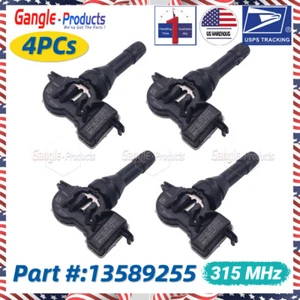 (4) 315MHz Tire Pressure Sensor TPMS Monitor for GM BUICK CADILLAC 13589255 - Picture 1 of 7