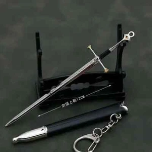 12 cm Aragorn Narthil Espada Llaveros Arma Medieval Metal Katana Samurai Espada - Imagen 1 de 26