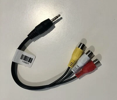 3.5mm AUX Male to 3RCA Female Cable Composite Stereo Audio AV Adapter Heavy Duty - Image 1 of 4