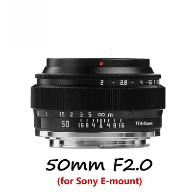 50mm F2.0 Full Frame Lens for Sony E-mount a7III a7R a7RIII a7R3 a7R4 - Image 1 of 4