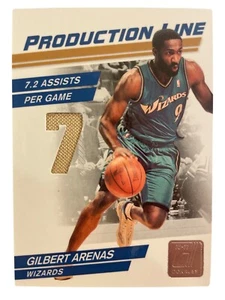 2010-11 Donruss Production Line Patch /399 Gilbert Arenas #49 Wizards - Picture 1 of 2