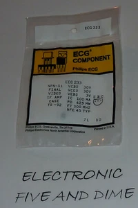 ECG233	T-NPN SI FINAL VID IF AMP 1 - Picture 1 of 1