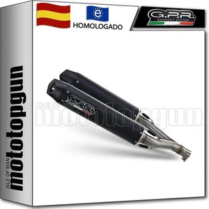 tubo de escape homologado aluminio negro gpr por cagiva raptor 650 2004 04 - Imagen 1 de 3