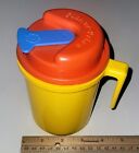VTG !985 Fisher Price Fun with Food Picnic Cooler Thermos Pitcher Orange Yellow