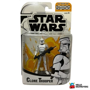 Star Wars Clone Wars Actionfigur - Clone Trooper - Cartoon Network Neu - Bild 1 von 3