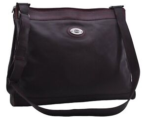 Authentic GUCCI Vintage Shoulder Cross Body Bag Leather Purple 5256E