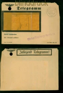 Feldpost 2. WK Telegramm Narviklager Danzig 1942 n Düsseldorf mit Umschlag(57867 - Bild 1 von 2