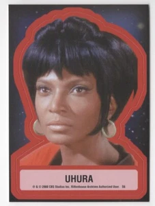 Uhura Sticker Card STAR TREK TOS 40th Anniversary Series 2 1976 Style #S6 - Picture 1 of 2
