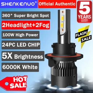 For Chevy Cruze 2011-2015 LED Headlight High Low Beam Fog Light Combo 4x Bulb M8 - Picture 1 of 16