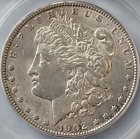 1902-S Morgan Silver Dollar - About Uncirculated AU55 - RARE San Francisco Key! Cover