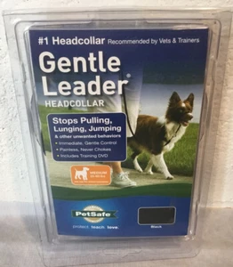 Nuevo collar PetSafe Gentle Leader mediano 25-60 # negro con DVD de entrenamiento - Imagen 1 de 3