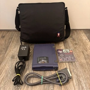 Iomega ZIP Drive 100 pour PC Vintage 1999 avec SAC D'ORIGINE ET CABLE D'ALIMENTATION - Photo 1/10