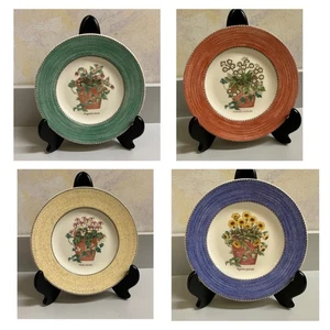 Wedgwood Sarah’s Garden Queen’s Ware 8.25” Salad Plates Excellent! - Picture 1 of 6