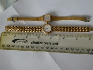 Ladies Vintage " Accurist "Japan Quartz movement Dress Watch Rose Motif+ 1 - Picture 1 of 10