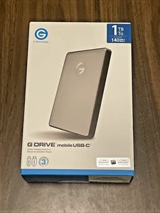 G Drive Mobile USB-C External Hard Drive 1 TB | MAC or Windows {NEW - OPEN BOX} - Picture 1 of 6