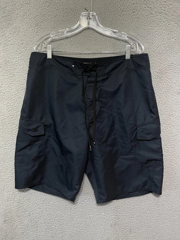 Мужские шорты Quiksilver размер 36 черные плавки на шнурке для взрослых - Изображение 1 из 4