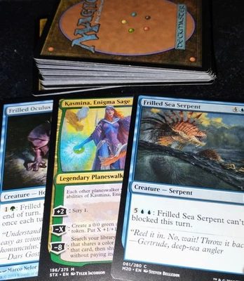 Frilled Oculus Green Blue 60 Card Deck Magic: The Gathering Kasmina, Enigma Sage - Image 1 of 2