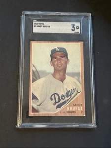 1958 Los Angeles Dodgers Sandy Koufax SGC 3 Los Angeles Dodgers #6 - Picture 1 of 3