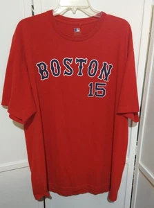 Pre Owned Dustin Pedroia Boston Red Sox MLB Genuine Merchandise Shirt Adult XL ⚾ - Picture 1 of 6
