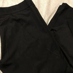Adidas Womens Alphaskin Capri Leggings L Exercise Black Lightweight Athleisure - Picture 1 of 5