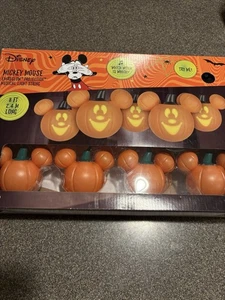 Disney Halloween Mickey Mouse Kürbis musikalische Lichterkette Neu im Karton Hexe - Bild 1 von 4