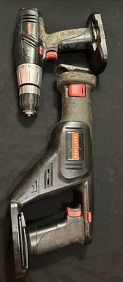 Craftsman 19.2 Volt LED Reciprocating Saw Saws-All 315.115790 + 315.114852 Drill - Image 1 of 4