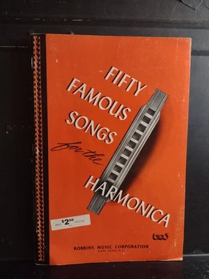 Vintage Harmonica Songbook Fifty Famous Songs for.... Robbins Music 1942 VG - Image 1 of 4
