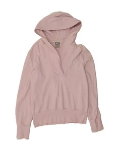 NIKE Womens Hoodie Jumper UK 16/18 XL Pink Cotton DF07 - Picture 1 of 3
