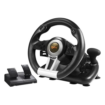 PC Racing Wheel, V3II 180 Degree Universal Usb Car Sim Race Steering Wheel wi... - Image 1 of 4