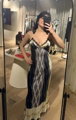 Sz XL Glenn Martens H&M - PRINTED SATIN DRESS New - Image 1 of 4