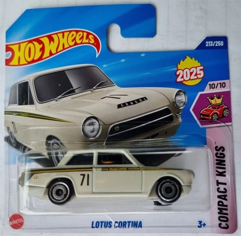 Hot Wheels - Lotus Cortina - Bianco - Compact Kings 2025 - HYW46 - Immagine 1 di 3