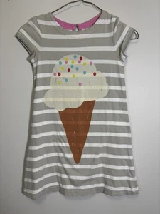 Mini Boden Girls 7/8 Striped Ice Cream Dress Short - Picture 1 of 3