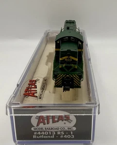 RARE NIOB N Atlas Classic 44013 Alco RS-1 Diesel Locomotive Rutland #403 Green - Picture 1 of 9