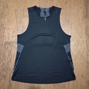 Lululemon Herren Fast Free ärmelloses Tank schwarz grau Größe Large  - Bild 1 von 6