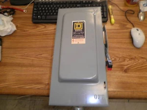 Square D Modell: H-322-n 60a, 240v Ac Sicherheitsschalter < - Bild 1 von 2