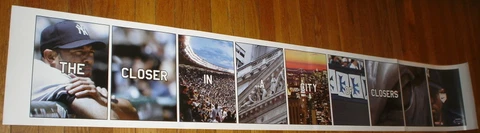 2008 ALL-STAR GAME NYC SUBWAY POSTER NY YANKEES Mariano Rivera BANNER #1 Cover