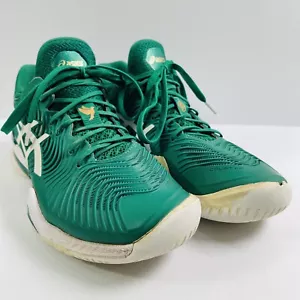 Asics Court FF NOVAK Tennis Shoes US7 KALE/WHITE (RARE) Flytefoam - Picture 1 of 12