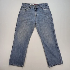Urban Pipeline Jeans Mens 34x30* Blue Loose Straight Mid Rise Light Wash Denim - Picture 1 of 11