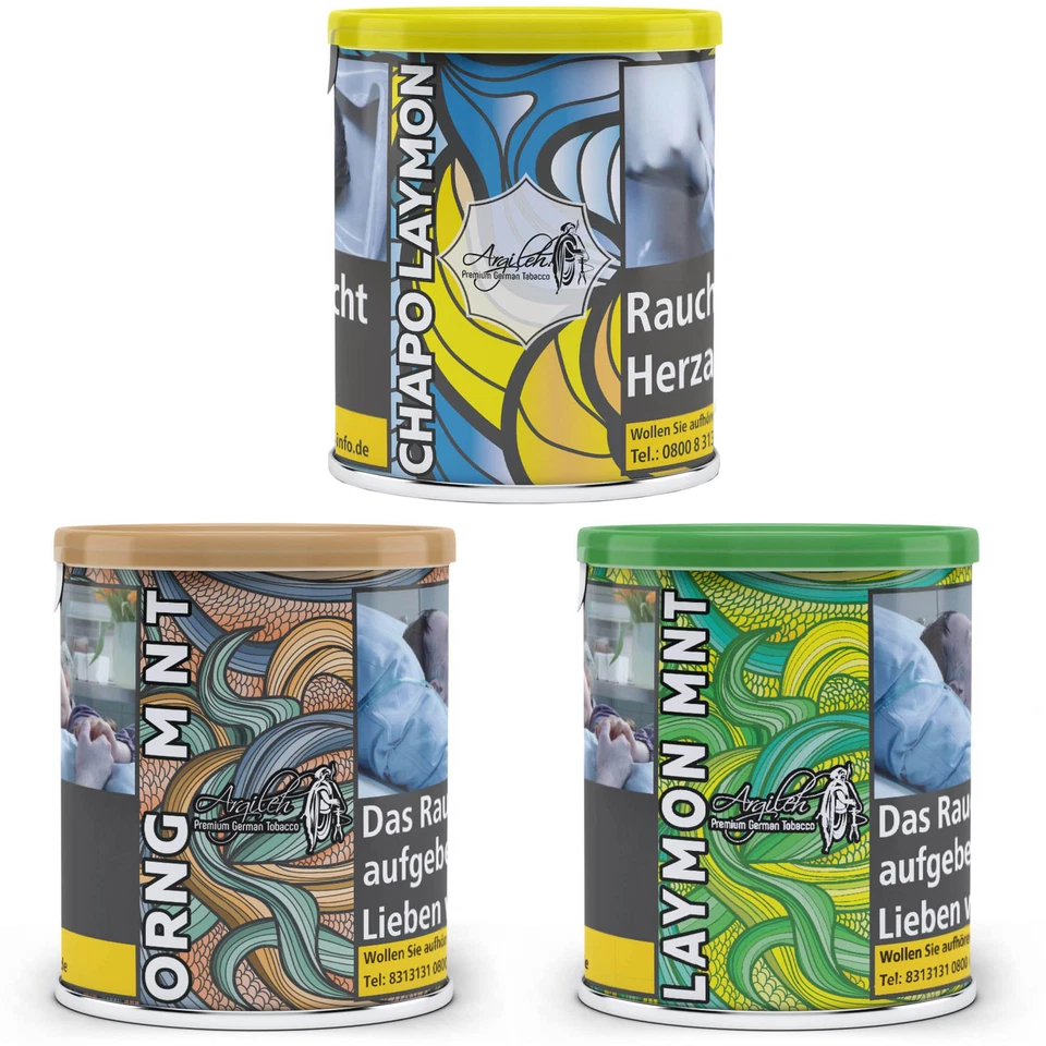 Argileh Shisha Tabak 200g Wasserpfeifentabak Hookah Tobacco Rauchfertig  - Bild 1 von 1