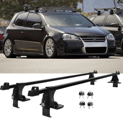 54" Roof Rack Cross Bars Cargo Kayak Carrier w/ Locks For Volkswagen Jetta GLI Foto 1 de 4