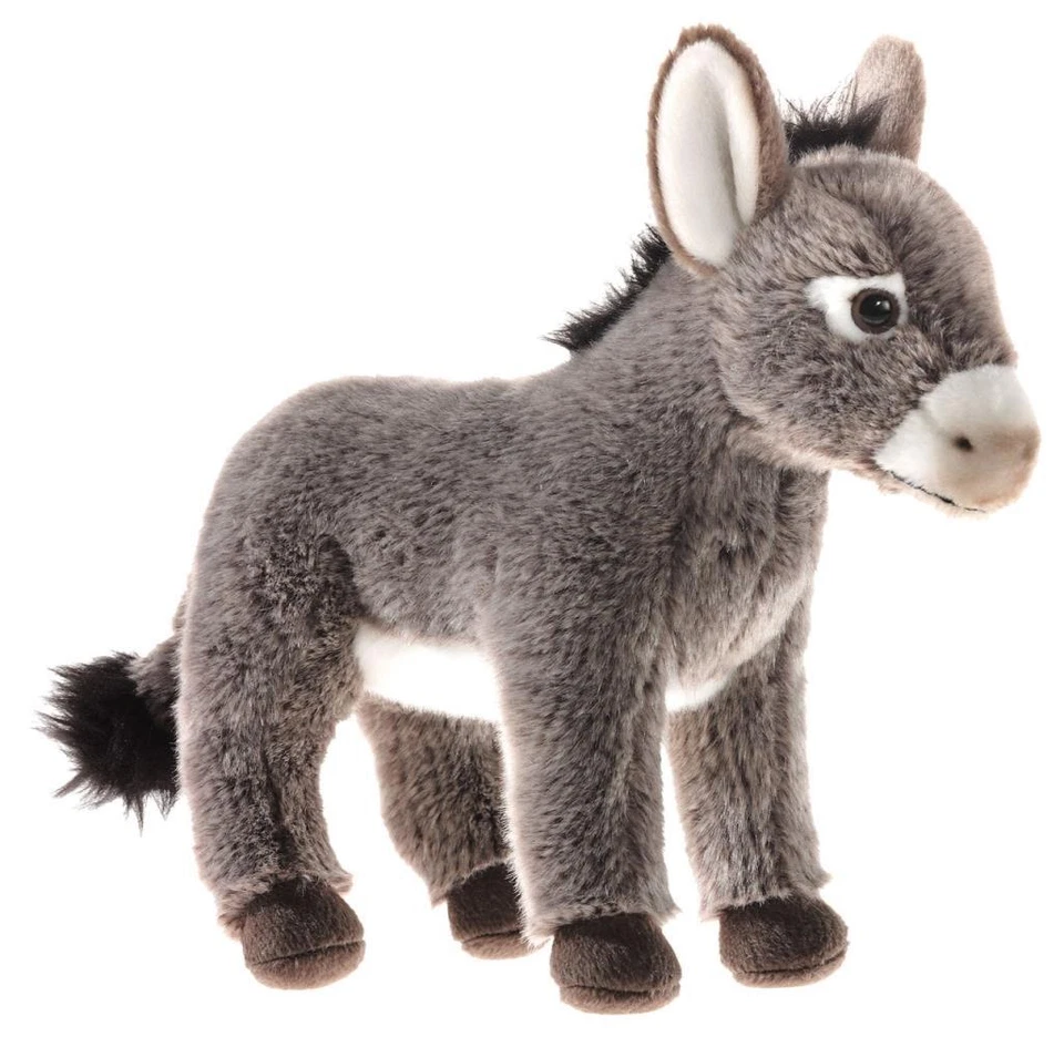 Heunec 274778 Streichelzoo Esel 25 cm Plüsch/Stoff/Kuscheltier Neu