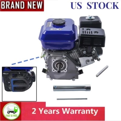 Gas Engine Motor 212cc 4-Stroke OHV 7HP Manual Recoil Start Horizontal Pump - Image 1 of 4