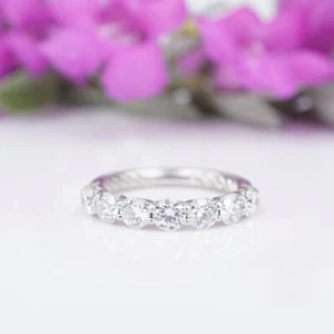 David Yurman Diamond Eden Partway Band Ring Platinum 1 ct 7 Stone Sz 5.5 RG4334 - Picture 1 of 8