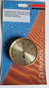 Einbau Thermometer, Analog, Messing, Dr. Friedrichs Gruppe, rund, - 10 ° - +50 ° - Bild 1 von 4
