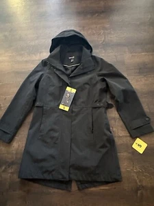 Women's Kirkland Signature Trench Raincoat-Charcoal - Size Small - Picture 1 of 4