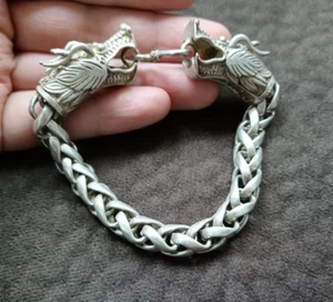 Antique Collection Handmade by an Old silversmith's handmade faucet bracelet - Picture 1 of 9