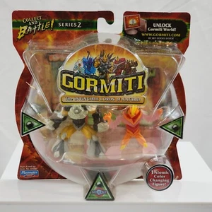 Gormiti Series 2 Lords of Nature Stonethrower & Nightmare Of Fire Figure 2 Pack - Picture 1 of 8