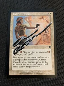MTG Magic Orim’s Thunder Shadow Signed Artist Proof x1 Apocalypse Carl Critchlow - Picture 1 of 2